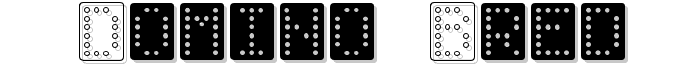 Domino bred font